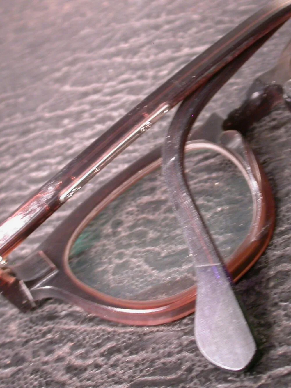 Authentic Anne et Valentin Brown Clear Eyeglasses Made in France REPAIR